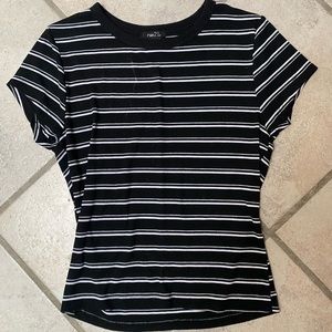 Black and white rue 21 shirt
